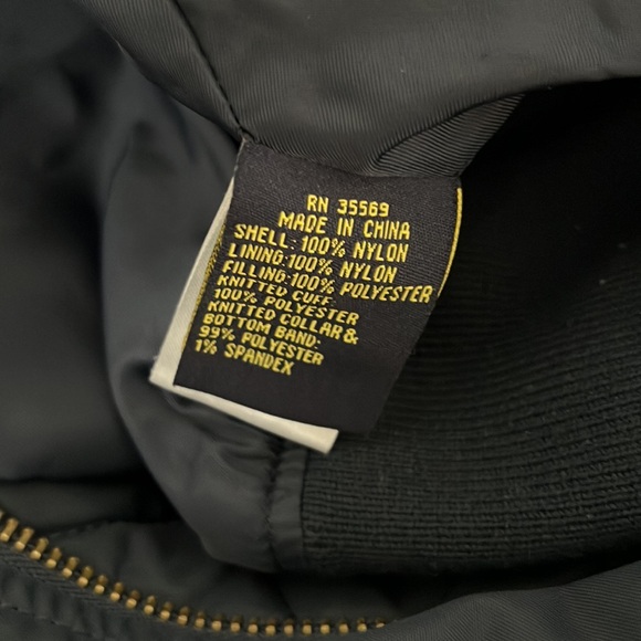 Alpha Industries Bomber Jacket - Navy Blue - Picture 8 of 10